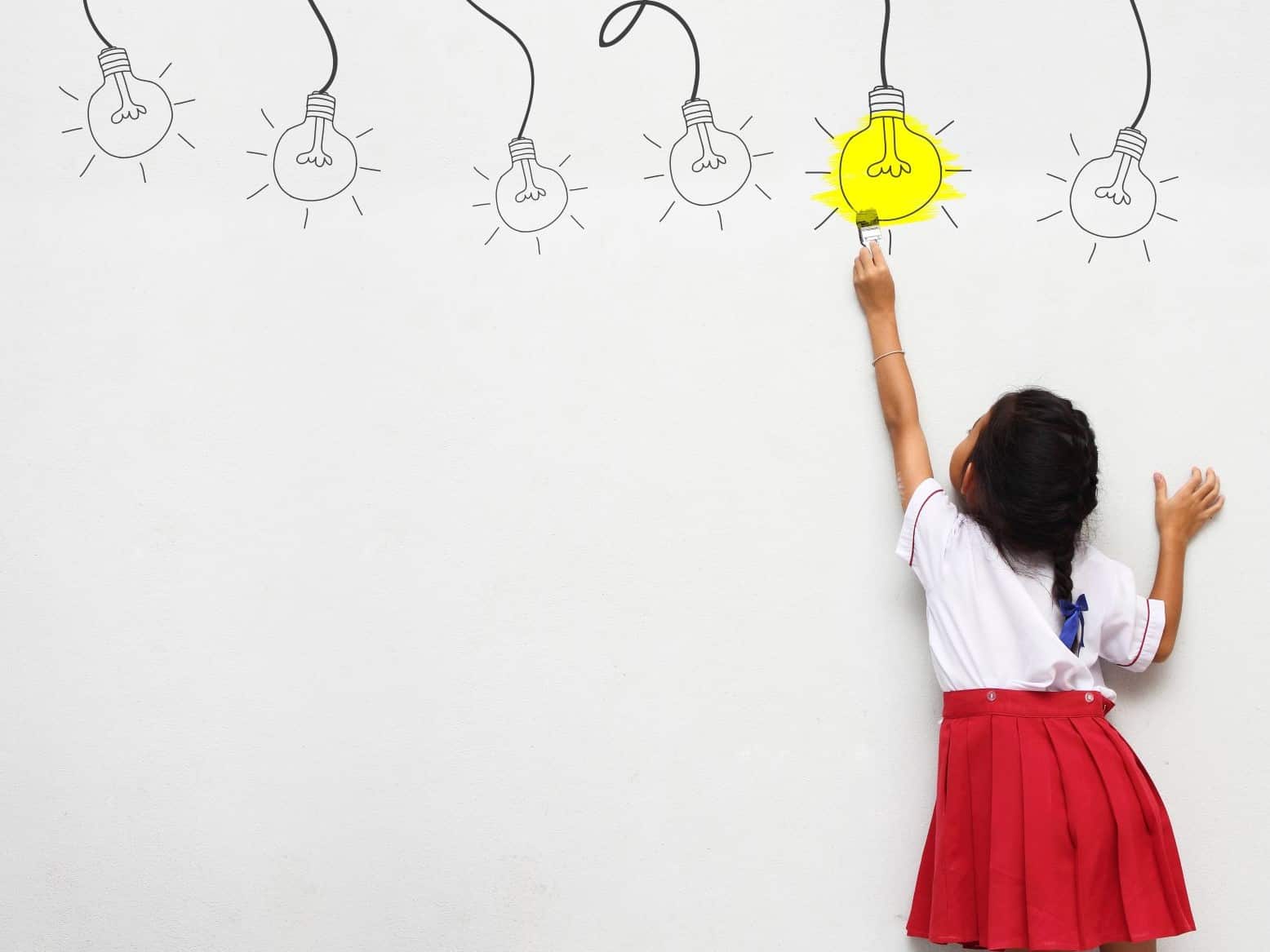 Little Girl with a Bright Idea that Could be Patented