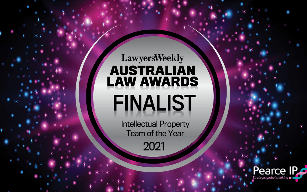 Pearce IP announced as finalist for Lawyers Weekly Australian Law Awards 2021 “Intellectual Property Team of the Year”