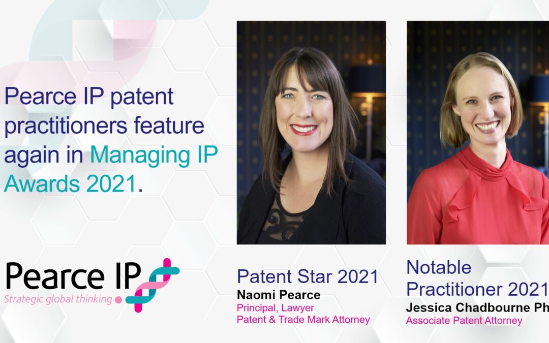 Pearce IP practitioners honoured by MIP as IP Stars 2021