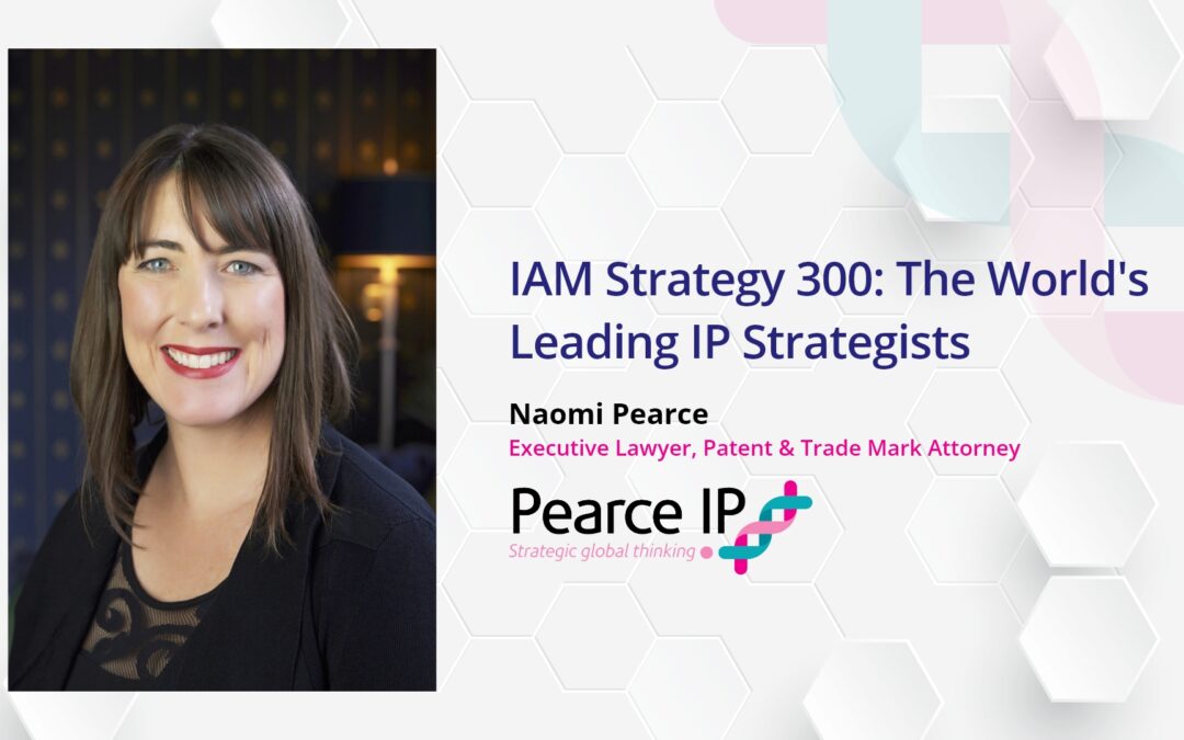 Naomi Pearce recognised as a World Leading Patent Strategist by IAM