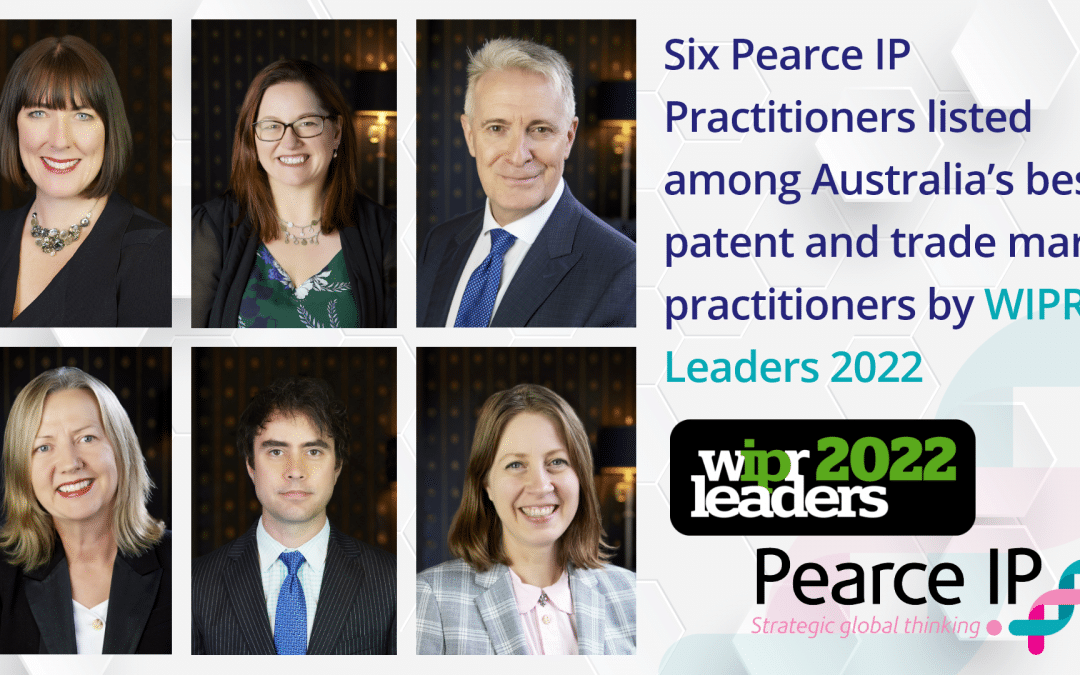 Pearce IP practitioners prominent in WIPR Leaders 2022