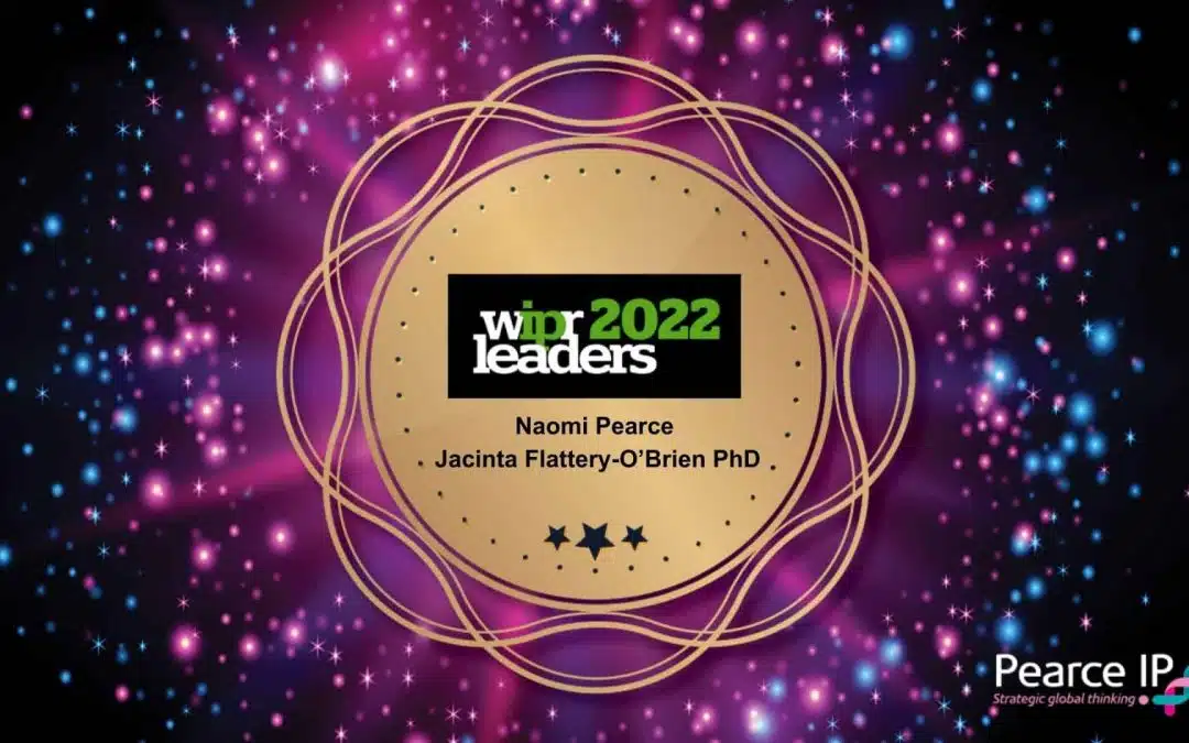 Pearce IP practitioners prominent in WIPR Leaders 2022