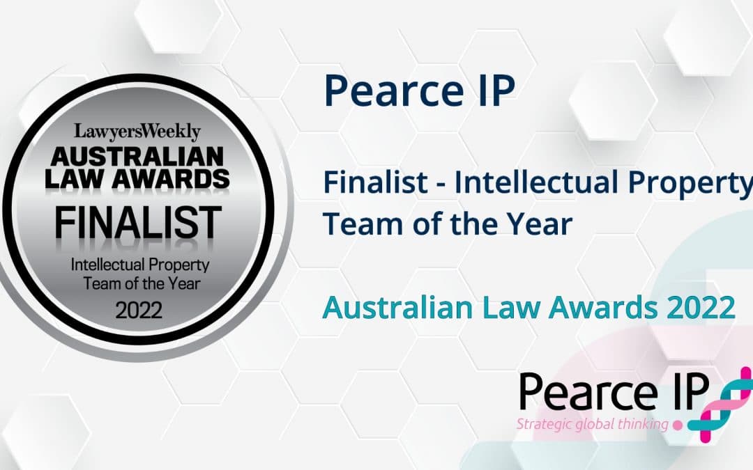 Pearce IP named as Finalist for Intellectual Property Team of the Year: Australian Law Awards 2022