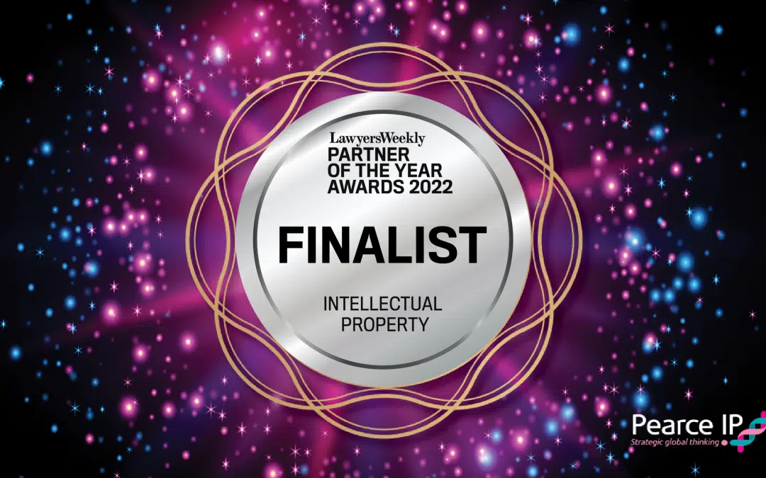 Pearce named as finalist for the 2022 Lawyers Weekly Partner of the Year Awards (IP)