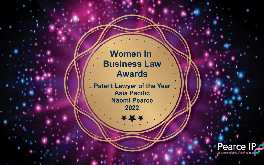 Naomi Pearce is 2022 Patent Lawyer of the Year (Asia Pacific) at the Women in Business Law Awards