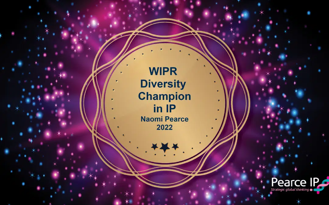 Pearce recognised by WIPR as a Diversity Champion in IP for 2022