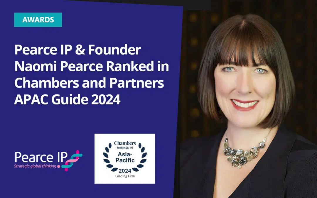 Pearce IP & Founder Naomi Pearce Ranked in Chambers and Partners APAC Guide 2024