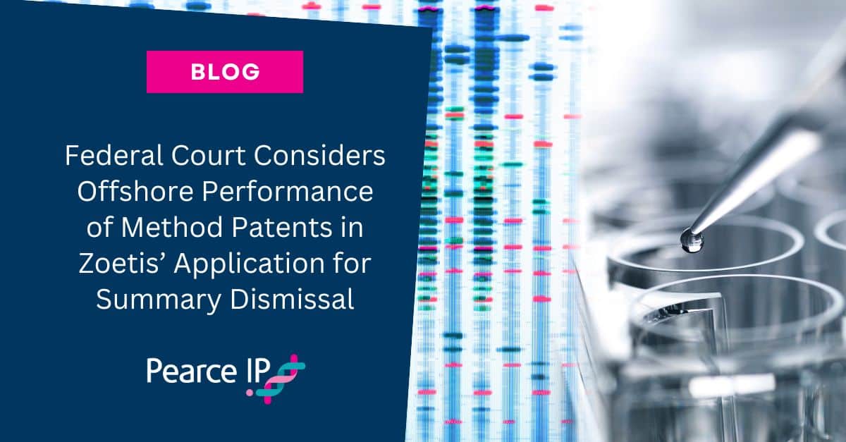 Federal Court Considers Offshore Performance of Method Patents in Zoetis’ Application for Summary Dismissal