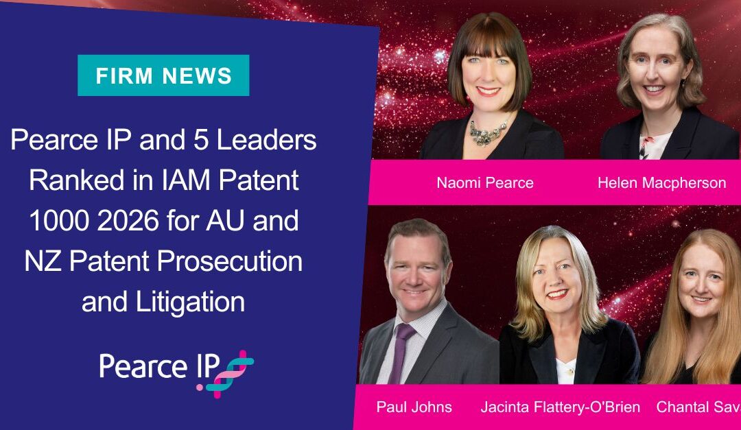 Pearce IP and 5 Leaders Ranked in IAM Patent 1000 2026 for AU and NZ Patent Prosecution and Litigation