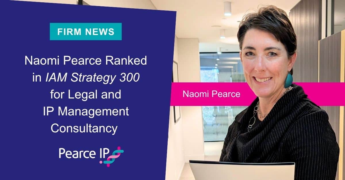 Naomi Pearce Ranked in IAM Strategy 300 (Legal, IP Management Consultancy)