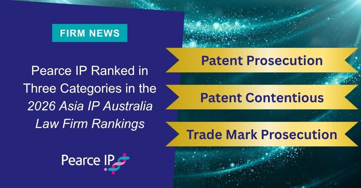 Pearce IP Ranked in Three Categories in the 2026 Asia IP Australia Law Firm Rankings