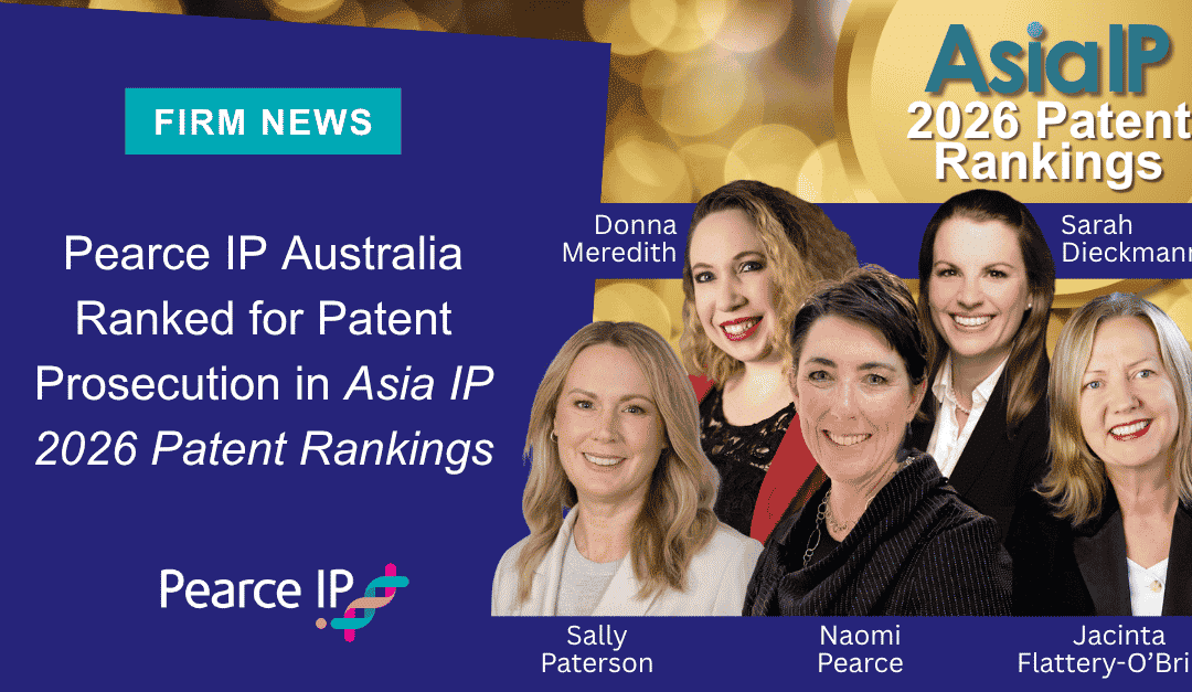 Pearce IP Australia Ranked for Patent Prosecution in Asia IP 2026 Patent Rankings