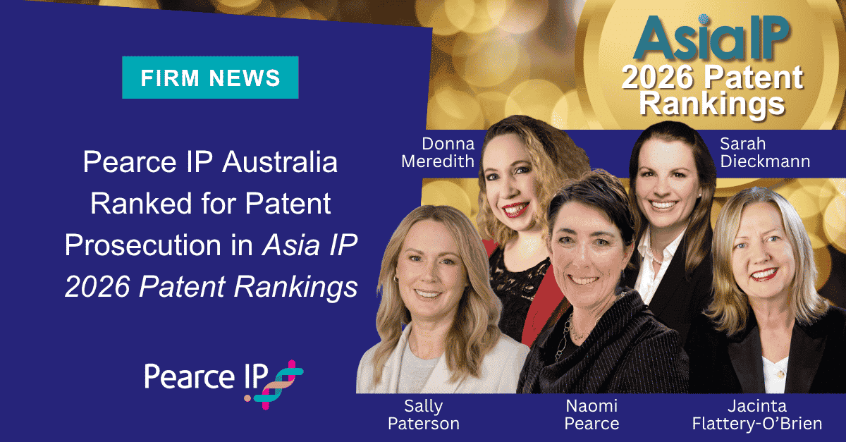 Patent Prosecution Pearce IP awarded in Patent Rankings Asia IP